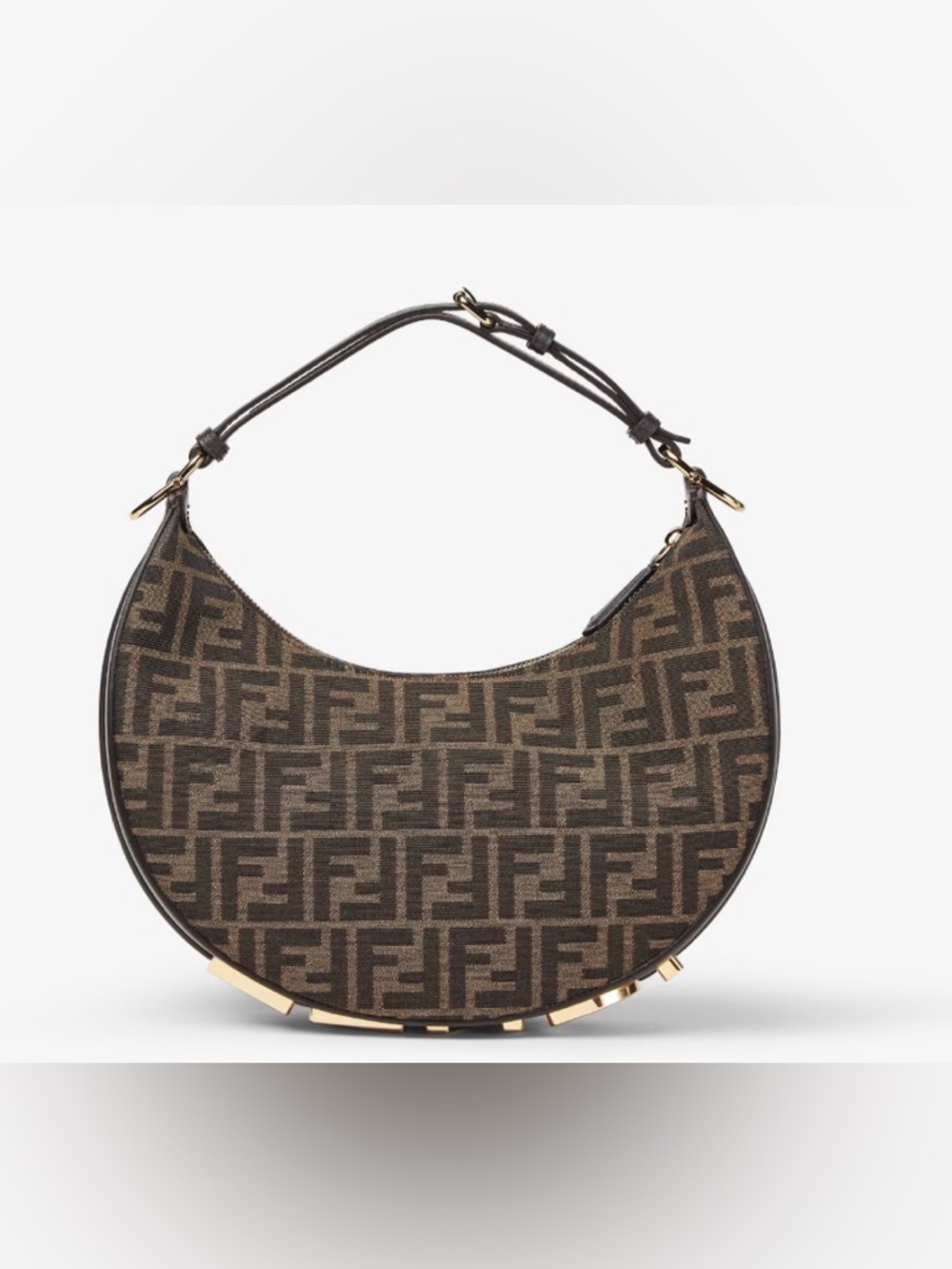 Fendi authentic jacquard logo bag